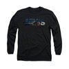 Jaws Shirt Logo Cut Out Long Sleeve Black Tee T-Shirt