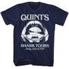 Jaws Shirt Quints Shark Tours Navy T-Shirt