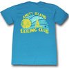 Jaws Shirt Sail Club Adult Dirty Turquoise Tee T-Shirt