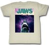 Jaws Shirt Shark Movie Poster Natural T-Shirt