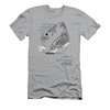 Jaws Shirt Slim Fit Doll&#039;s Eyes Silver T-Shirt