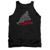 Jaws Shirt Tank Top Dorsal Text Black Tanktop