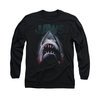 Jaws Shirt Terror In The Deep Long Sleeve Black Tee T-Shirt