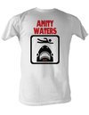 Jaws T-shirt Amity Waters Classic Adult White Tee Shirt