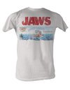 Jaws T-shirt Jaws Island Classic Adult White Tee Shirt