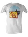 Jaws T-shirt King Of The Beach Adult White Tee Shirt