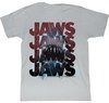 Jaws T-shirt Movie Shark JawsJawsJawsJaws Adult Silver Tee Shirt