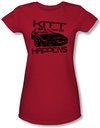 Knight Rider Juniors T-shirt Kitt Happens Red Tee Shirt