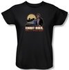 Knight Rider Ladies T-shirt Full Moon Black Tee Shirt