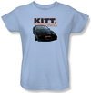 Knight Rider Ladies T-shirt Original Smart Car Light Blue Tee Shirt