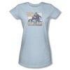 Knight Rider Shirt Juniors Back Seat Light Blue T-Shirt