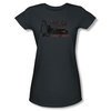 Knight Rider Shirt Juniors Ladies Knight Charcoal T-Shirt