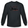 Knight Rider Shirt Ladies Knight Long Sleeve Charcoal Tee T-Shirt