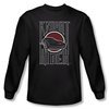 Knight Rider Shirt Logo Long Sleeve Black Tee T-Shirt