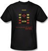 Knight Rider T-shirt Kitt Consol Adult Black Tee Shirt