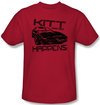 Knight Rider T-shirt Kitt Happens Adult Red Tee Shirt