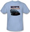 Knight Rider T-shirt Original Smart Car Adult Light Blue Tee Shirt