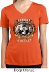 Ladies Shirt Moonshine Whiskey Moisture Wicking V-neck Tee