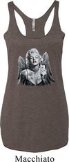 Ladies Tanktop Marilyn Butterfly Tri Blend Racerback Tank Top