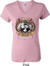 Ladies Three Stooges Shirt Moonshine Whiskey V-neck Tee T-Shirt