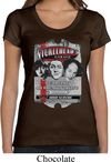 Ladies Three Stooges Shirt Nyukleheads Garage Scoop Neck Tee T-Shirt