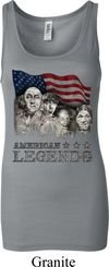 Ladies Three Stooges Tanktop Rushmorons Longer Length Tank Top