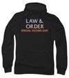 Law &amp; Order: SVU Hoodie Sweatshirt Logo Black Adult Hoody Sweat Shirt