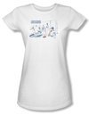 Law &amp; Order: SVU Shirt Juniors Dominos White Tee T-Shirt