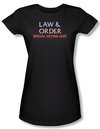 Law &amp; Order: SVU Shirt Juniors Logo Black Tee T-Shirt