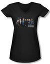 Law &amp; Order: SVU Shirt Juniors V Neck Cast Black Tee T-Shirt