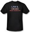 Law &amp; Order: SVU Shirt Logo Adult Black Tee T-Shirt