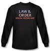 Law &amp; Order: SVU Shirt Logo Long Sleeve Black Tee T-Shirt