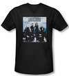 Law &amp; Order: SVU Shirt Slim Fit V Neck Crew 13 Black Tee T-Shirt