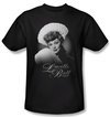 Lucille Lucy Ball Shirt Soft Portrait Adult Black Tee T-Shirt