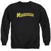 Madagascar Sweatshirt Logo Adult Black Sweat Shirt