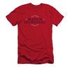 Madam Secretary Shirt Slim Fit Distressed Logo Red T-Shirt