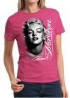 Marilyn Monroe Shirt Black and White Portrait Ladies Tee T-Shirt