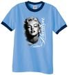 Marilyn Monroe Shirts Black and White Portrait Mens Ringer Tee T-Shirt