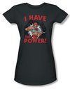 Masters Of The Universe Shirt Juniors I Have The Power Charcoal Tee