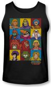 Masters Of The Universe Tank Top Character Heads Black Tanktop