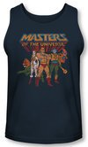 Masters Of The Universe Tank Top Team Of Heroes Navy Tanktop