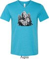 Mens Marilyn Monroe Shirt Butterfly Tri Blend V-neck Tee T-Shirt