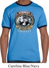 Mens Three Stooges Shirt Moonshine Whiskey Ringer Tee T-Shirt