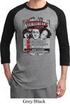 Mens Three Stooges Shirt Nyukleheads Garage Raglan Tee T-Shirt