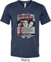 Mens Three Stooges Shirt Nyukleheads Garage Tri Blend V-neck T-Shirt