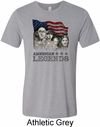 Mens Three Stooges Shirt Rushmorons Tri Blend Crewneck Tee T-Shirt