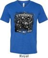 Mens Three Stooges Shirt Stooges Bike Week Tri Blend V-neck T-Shirt