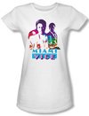 Miami Vice Juniors T-shirt Crockett And Tubbs White Tee Shirt