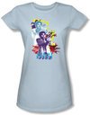 Miami Vice Juniors T-shirt Tubbs Freeze Light Blue Tee Shirt