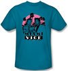 Miami Vice Kids T-shirt Don&#039;t Do Anything Stupid Youth Turquoise Tee